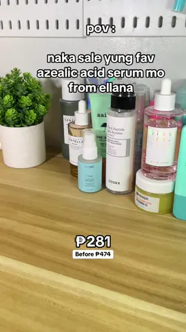yas naka sale na naman fav serum ko #ellana #ellanaminerals  #azelaicacidserum #skincare #SkinCare101 #skintokph #skintok  #LIVEIncentiveProgram #LIVEStory #PaidPartnership 