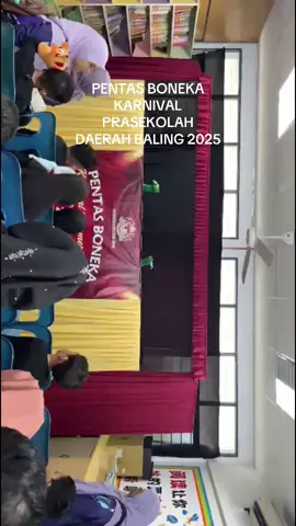 Tahniah anak mama afeeya dan maryam . 5 hari dah dah boleh hafal skrippp . Tak menang takpaa . Janji berani dan pandai  play puppet 🤙🏻✅ #karnivalprasekolah2025 