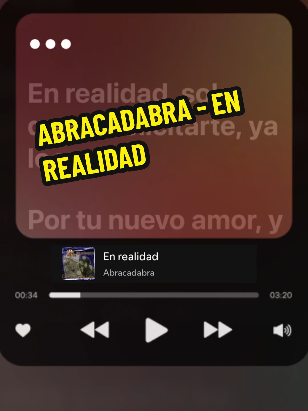 ABRACADABRA - EN REALIDAD  #abracadabra #enrealidad #gustosculposos🎵 #viral #fyp #tendencia #tiktokviral #paratii #paratiiiiiiiiiiiiiiiiiiiiiiiiiiiiiii #foryou #foryoupage 
