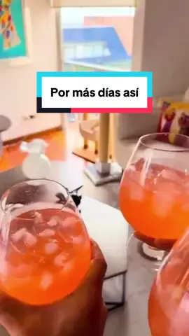Por más días así. 🍝🍹🍹🍹🍰