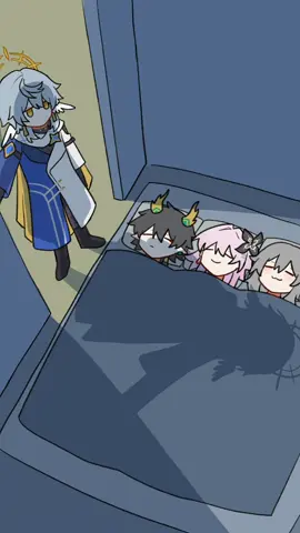 Which One is Not Sleeping?#HonkaiStarRail #fyp #fypシ゚viral #hoyoverse #sunday #stelle #evernight #danheng 