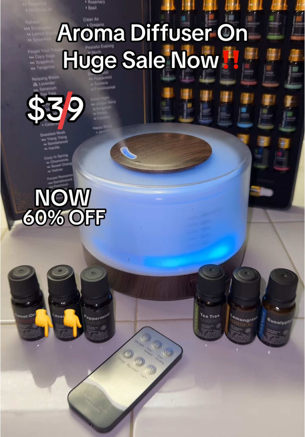 RUN‼️ before the sale ends on this Aroma Diffuser 🔥 #diffuser #humidifier #aromadiffuser #essentialoildiffuser #tiktokshopbacktoschool #backtoschool #tiktokmademebuyit 