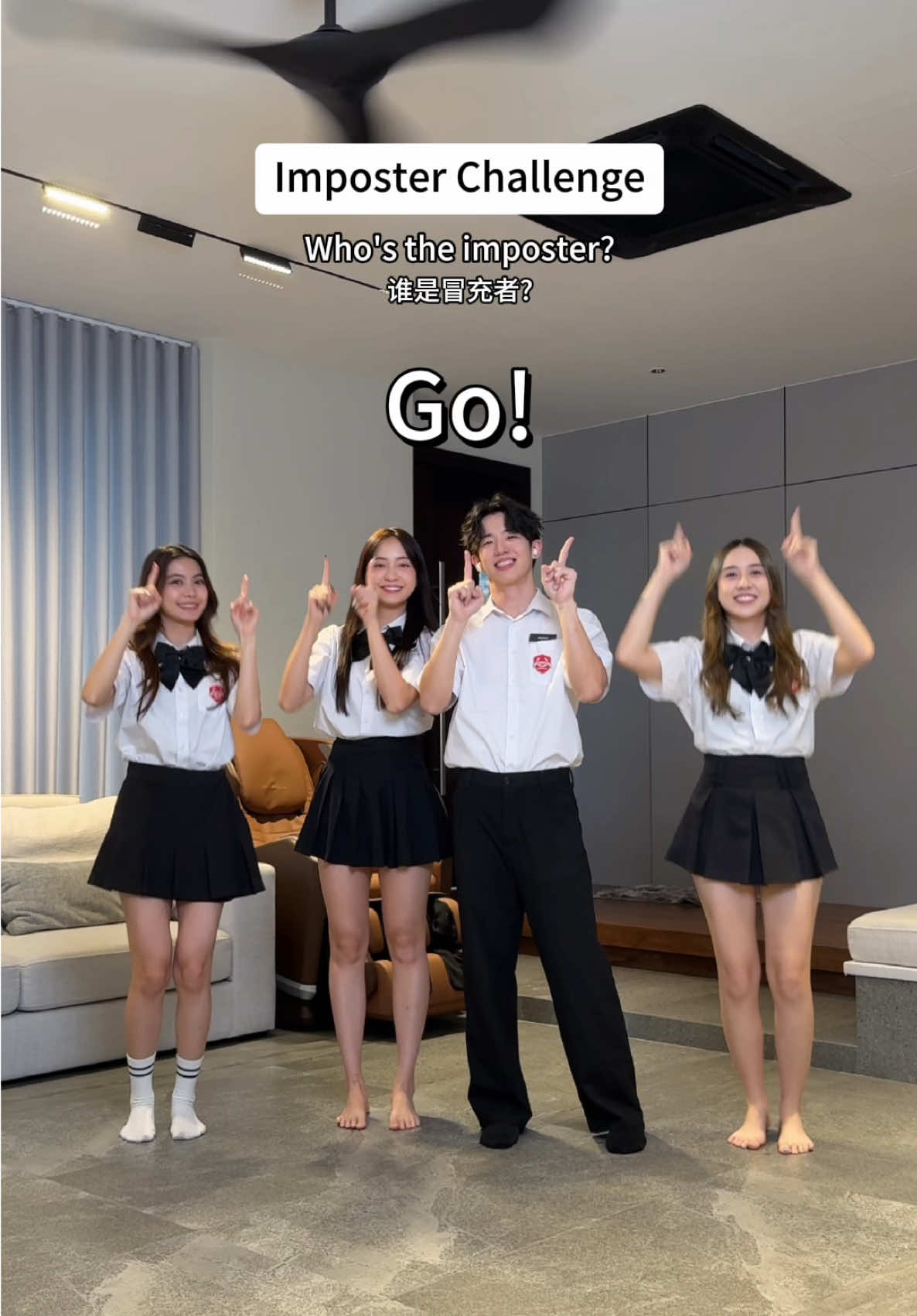 Imposter challenge EP 12: The imposter hides way too well 🕵️‍♂️ Same vibe but different song 🔥 #Goyoung #fyp #Imposter #Game  @jayden @Mango🐻 @🤍 Dr Lynette 🤍 @Yuki Dance 