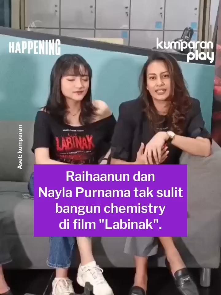 Membangun chemistry bukan hal sulit bagi Raihaanun dan Nayla D. Purnama. Keduanya terlibat dalam film horor terbaru berjudul Labinak. Kemudahan itu mereka rasakan lantaran ini bukan kali pertama bagi keduanya untuk bekerja sama di judul film yang sama. Aset: kumparan #happening #update #entertainment #svt #raihaanun #nayladpurnama #aktris #filmlabinak #filmhoror #filmindonesia