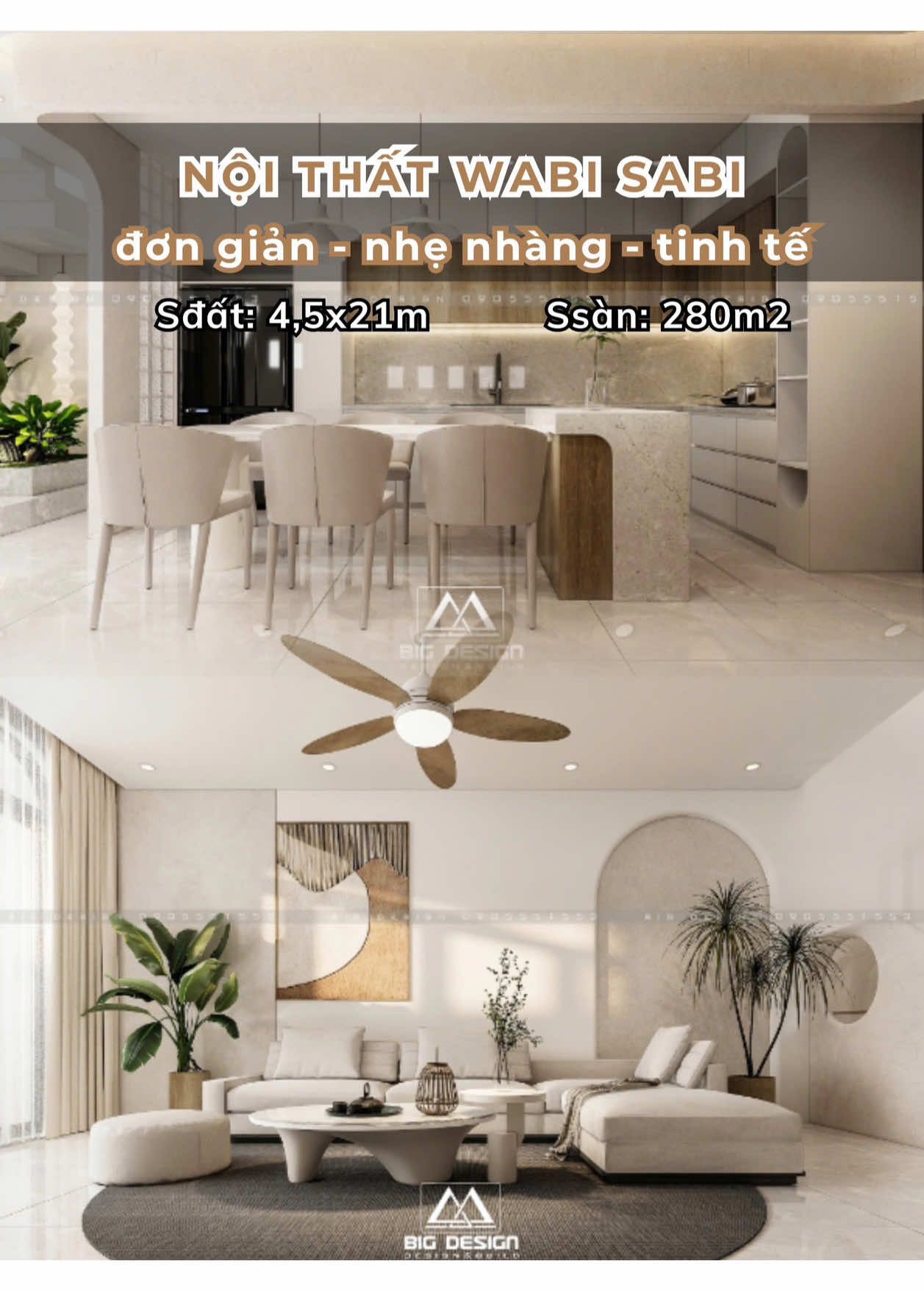Phần 84 | Wabi Sabi – phong cách tôn vinh vẻ đẹp tối giản và tiết kiệm chi phí. Không gian này không cần cầu kỳ, chỉ cần đủ sâu lắng để khiến tâm hồn bạn thấy an yên… 🪵🍃 Bạn có yêu sự giản dị như thế này không? Hãy cmt ở dưới cho BIG biết với nha.  #nhadep #xuhuong #thietkenha #bigdesign #ktsduyanh 