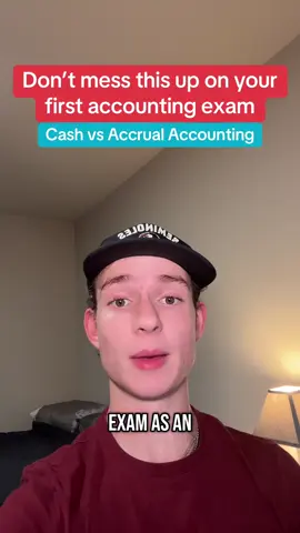 These two different systems are going to come up on your exams very early on. You’re missing out on free points if you mess these questions up! Cash accounting: you record income when money actually comes in. Accrual accounting: you record income when money is earned. #accounting #accountingstudent #accountingmajor #fy #fyp #fypシ #financialaccounting 