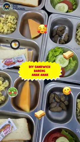 DIY SANDIWCH bareng anak-anak🤩😍 #makanbergizigratis #makansianggratis #programmakansianggratis #Sppg #SematangBorang #SppgSematangBorang