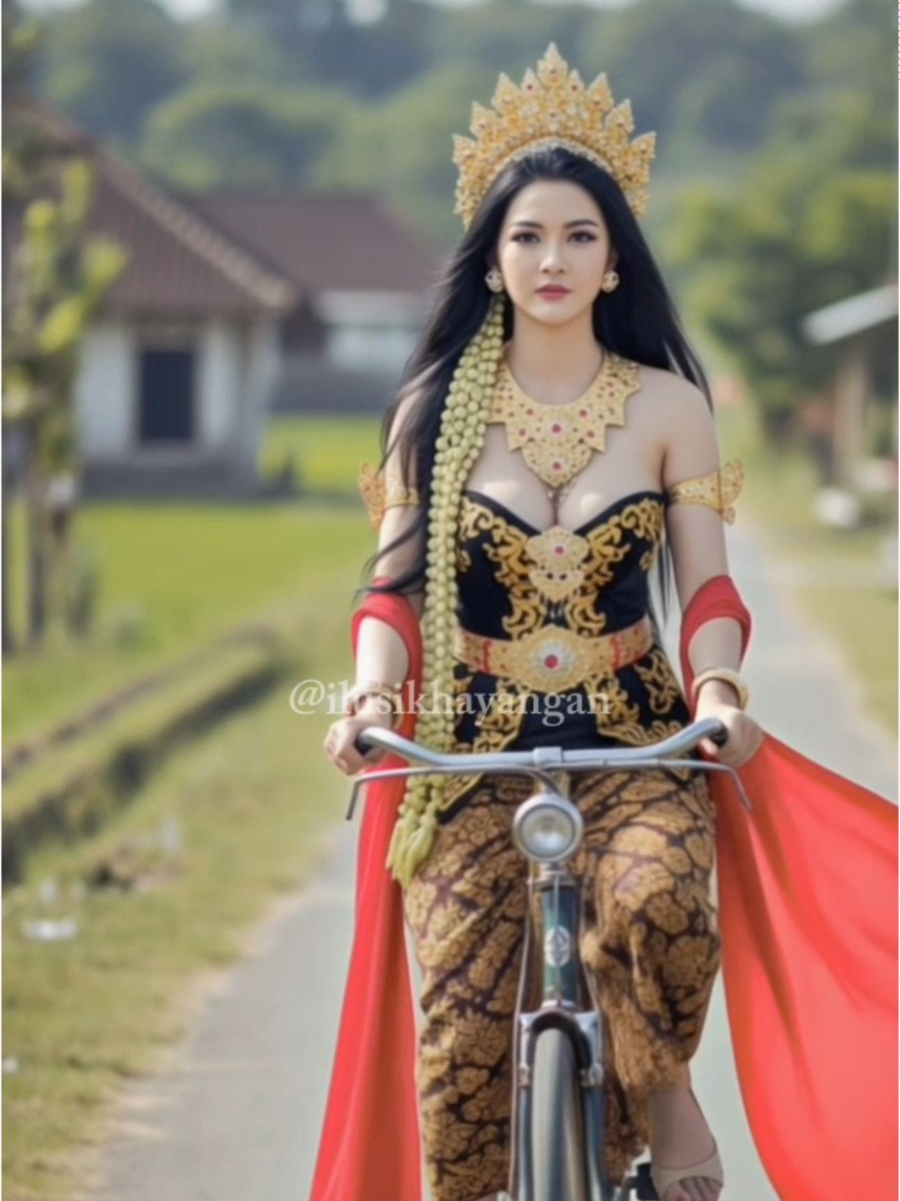 pada kemana ya makhluk bumi pada sepi... #jumatberkah #dewi #sepedaontel 