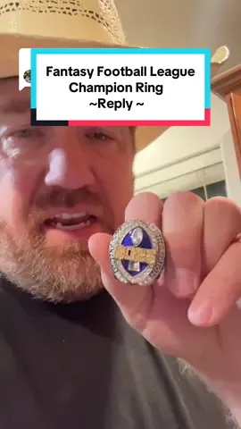 Replying to @Tyler The Plumber 🔧 yeah no…it’s definitely not plastic! This fantasy football champ ring feels like the real deal! If you run a fantasy football league this NEEDS to be the prize for the winner! #fantasyfootball #fantasyfootballchampion #fantasyfootballtips #fantasyfootballadvice 