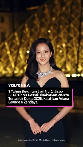 Kim Jisoo dari BLACKPINK kembali meraih gelar Wanita Tercantik di Dunia versi Nubia Magazine dalam jajak pendapat global yang hasilnya diumumkan pada awal 2025 untuk periode 2024, menjadikannya perempuan pertama yang mempertahankan puncak peringkat tiga tahun berturut‑turut, mengalahkan selebritas internasional seperti Ariana Grande dan Zendaya, penghargaan ini diputuskan berdasarkan lebih dari 900.000 suara dari lebih dari 120 negara, dengan Jisoo mendapatkan lebih dari 300.000 suara dari 106 negara. Tiktok: @GQ Taiwan @sennnn343 @einsider #funfacts #balikpapan #kaltim #kalimantantimur #indonesia #genz #Lifestyle #trending