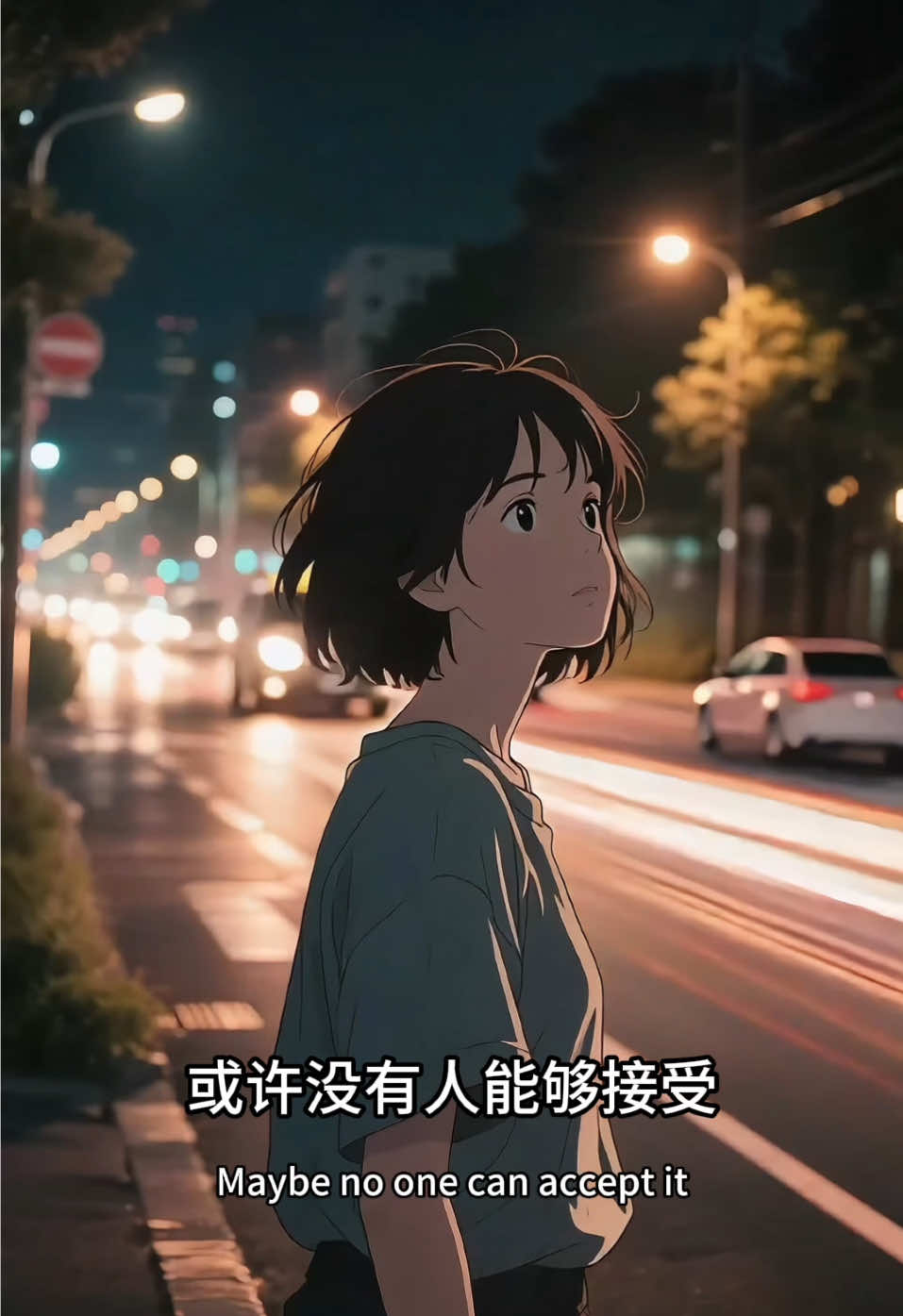 我覺得我會一直單身下去。 “I feel like I’ll be single forever.” Tôi cảm thấy mình sẽ độc thân mãi mãi. chăn rúu-sʉ̀k wâa chăn jà sòot bpai tà-lòt chii-wít #治愈系 #healinganime #healing #治愈動漫 #插畫 #文字 #插圖 