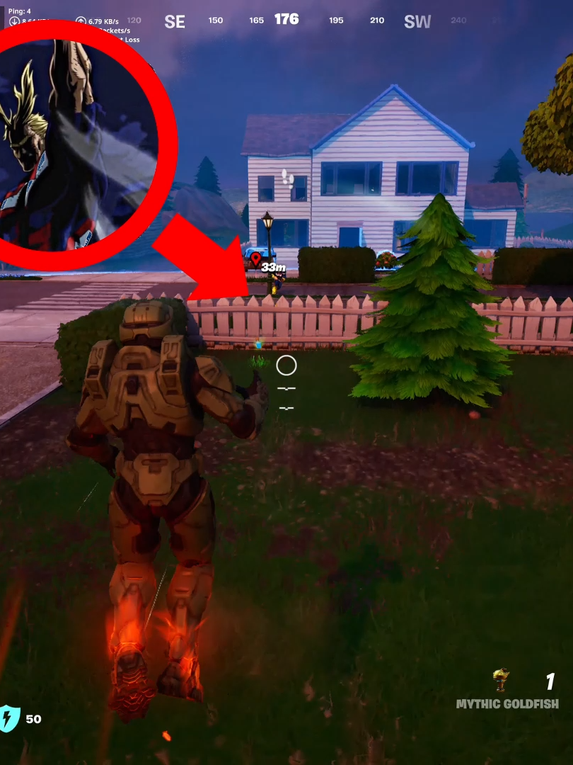 dude was unphased 😭 #fortnite #fortniteclips #allmight #mha