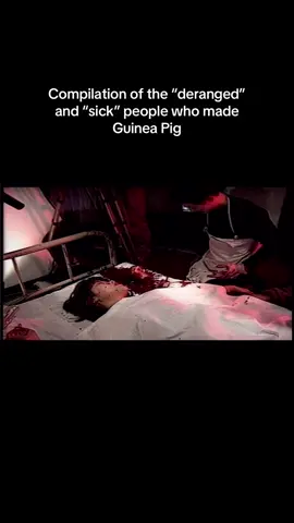 If you couldn’t tell the caption is satire! The team is not full of deranged, sick, psychopaths and I will not stand for them being slandered like that !! . #disturbingmovies #extremecinema #fyp #fypシ #guineapig #horror #disturbingmovieiceberg #guineapig 