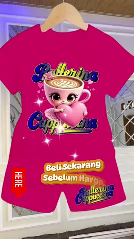 SETELAN MURAH/SET ANAK ANAK (1-8 TAHUN ) ANOMALI / SET MOTIF BALERINA CAPPUCINA