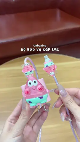 Bộ bảo vệ cáp sạc cutie 🌸🌟 #bobaovecapsacdienthoai #phukiendienthoai #review #minnriviu #muataitiktok 