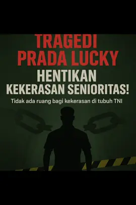 🎖️ “Kekerasan senioritas bukan tradisi — itu pelanggaran hukum!” Kasus tragis Prada Lucky jadi bukti bahwa kita harus menghapus budaya kekerasan di tubuh militer. Hukum sudah jelas: pelaku penganiayaan hingga menyebabkan kematian wajib diproses secara transparan dan tegas. ⚖️ Tegakkan hukum, jaga kehormatan TNI. 📞 Konsultasi hukum: 0821 1315 5501 Gillang Gandhi, S.H., M.H. & Rekan ⸻ @LSM GARDA HUKUM RAKYAT  #PradaLucky #StopKekerasan #TegakkanHukum #HukumMiliter #KUHP #KUHPM #TNI #HukumIndonesia #SenioritasBukanAlasan #KeadilanUntukPradaLucky #GillangGandhiSHMH #LSMGardaHukum #viralhariini 