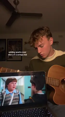 this was and still is gut wrenching #diaryofawimpykid #sparks #coldplay #guitar #cover