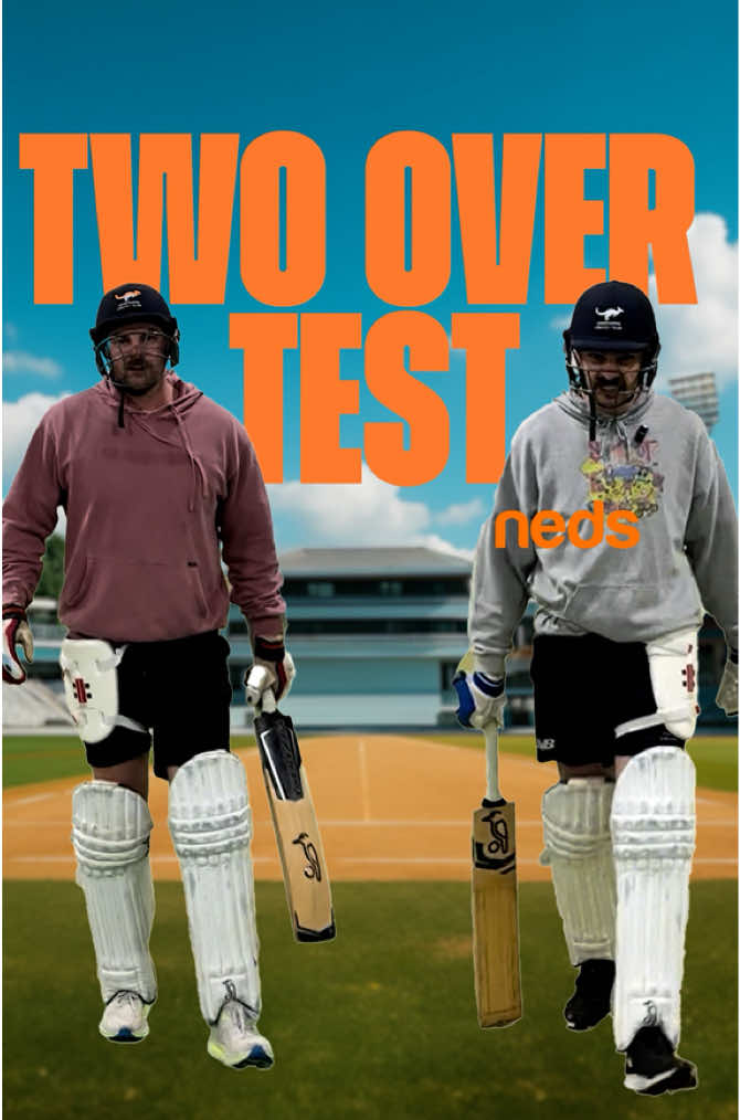 🏏 2 overs. 2 blokes. 1 winner. Who takes the crown? 👑 #Neds #CricketChallenge #cricket #testmatch #fyp@Jack Lindley @Fogs 