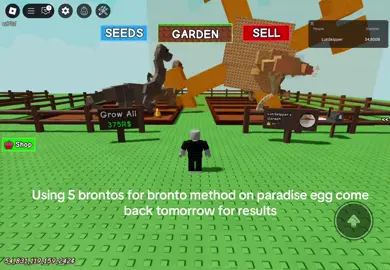 #growagarden🥒🌶🍅 #foryou #xyzbca #growagarden #fyp #egg #eggopening #brontosaurus