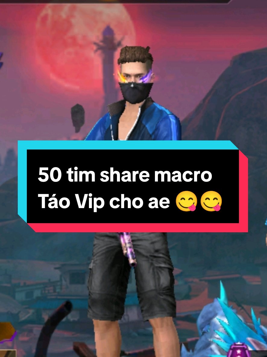 50 tim share Macro Táo Vipp siêu ngonn #freefire #fyp #fpyシ #xh #xuhuong #aimlock #aimbot #aimco #aimbung #macro #macroff #taovip 