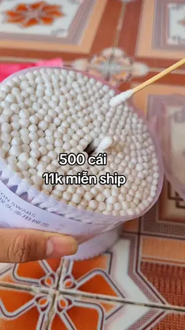 500 cái tăm bông tiện lợi miễn ship #tambongngoaytai 