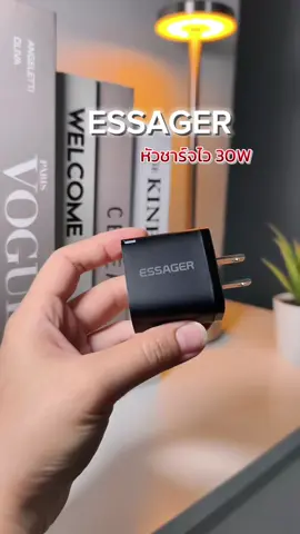หัวชาร์จ ESSAGER ชาร์จไว30W ไม่ต้องเสียเวลารอแบตเต็มนาน #หัวชาร์จ #adapter #หัวชาร์จไว #essager30w