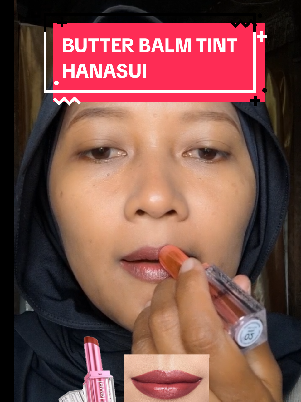 Pertama kali beli dan nyobain langsung suka. Bisa ngecover bibir gelapku. Walaupun transfer tapi dipake makan warna balm tintnya masih ada di bibir 🫶 #4u #balmtint #hanasui 