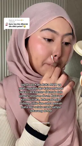 Replying to @౨ৎ Choco🐣 btw ini di keroknya nunggu concealernya nge set dulu yaa #raconbytsuroyyaapr #makeup #makeuptips #makeuphack 