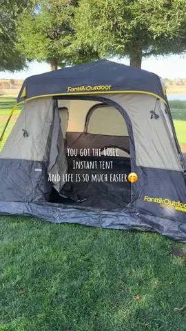 Or maybe because hubby does it all❤️ #fanttik #fanttikdormhacks #tiktokshopbacktoschool #tiktokshoplabordaysale #instantcampingtent #campinghacks #tent 