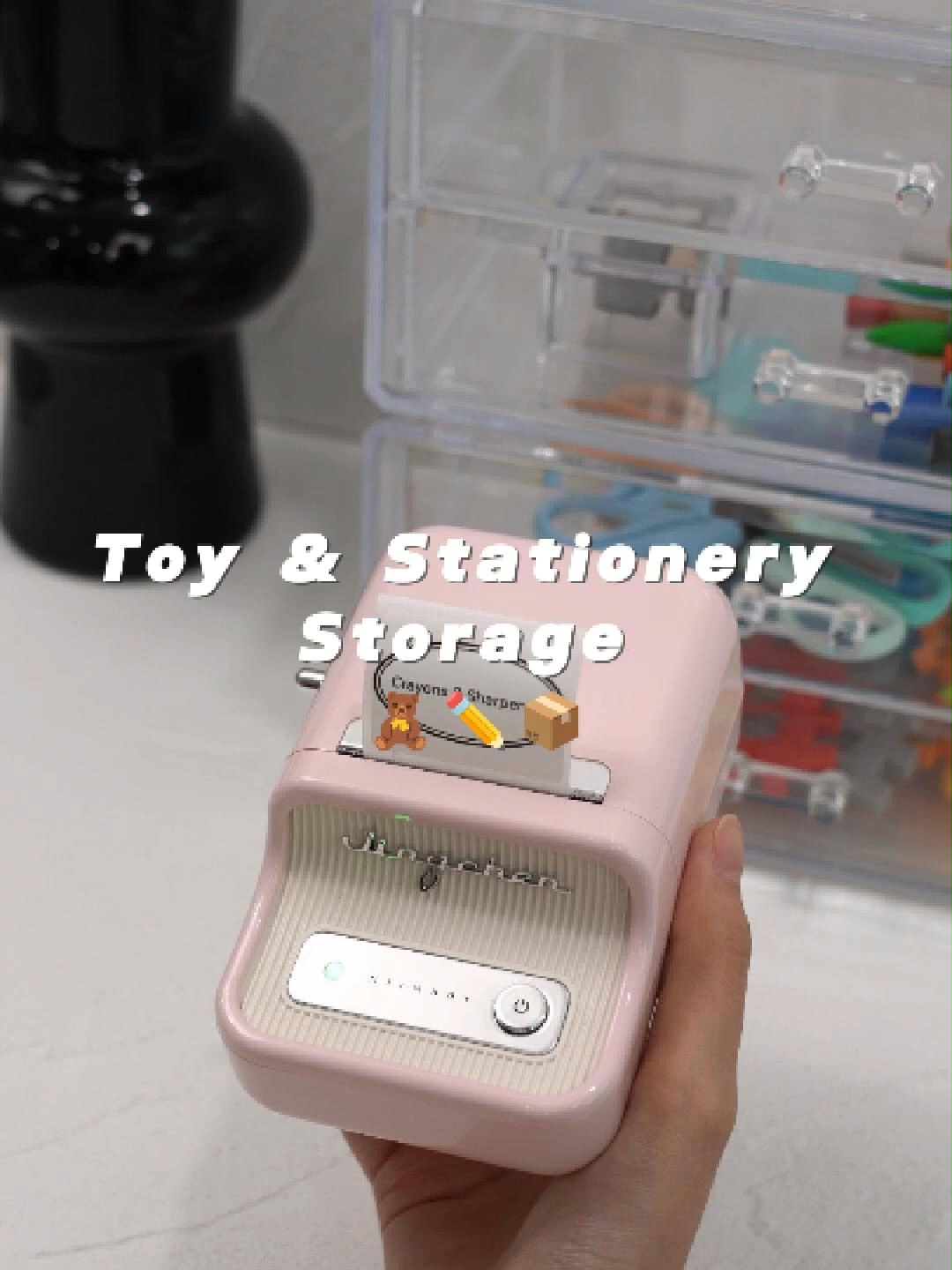 🧸✏️ Use the adorable NIIMBOT B21 Label Maker to keep toys and stationery perfectly organized! Customize labels with text, icons, and borders — make organizing fun and aesthetic for both kids and adults. 🔗 Link in bio — or search “NIIMBOT B21 Printer” on Amazon! #niimbot #niimbotb21 #HomeOrganization #ToyStorage #StationeryOrganization #CuteOrganization #BackToSchoolPrep #backtoschool #OrganizedHome #StorageGoals #KidsRoomOrganization #momhacks #giftideas #foryoupage❤️❤️