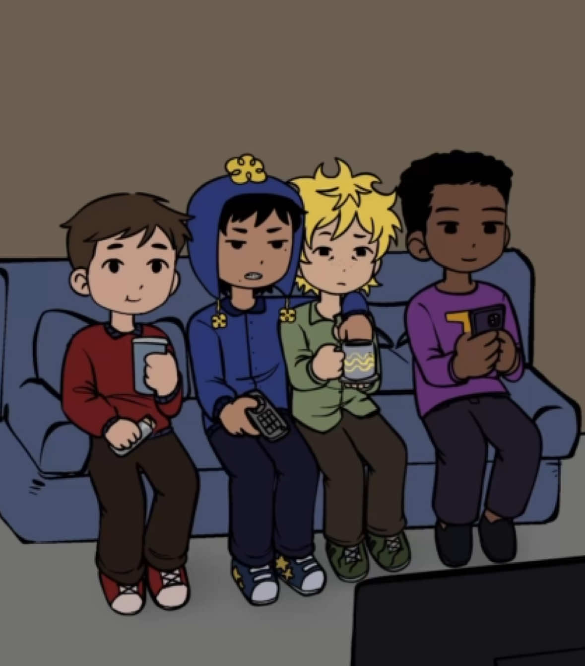 Jimmy was in the bathroom :p #craigtucker #tweektweak #clydedonovan #tolkienblack #creekcanon #craigxtweek #creeksouthpark #creeksp #southpark #southparkfanart 