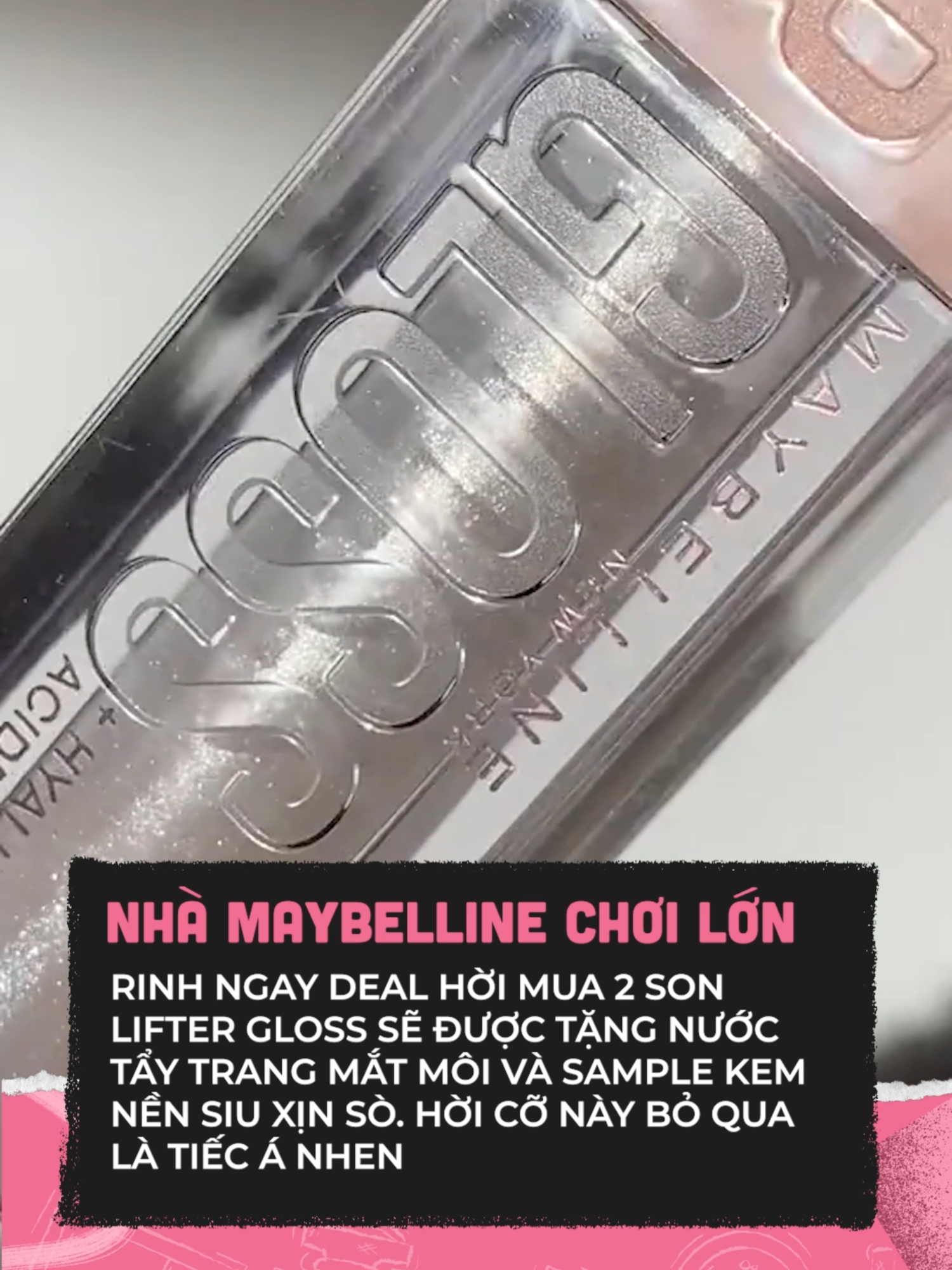 Deal hời hong nên bỏ qua #clbeauty #clmedia #celebnetwork #beauty #BeautyTok #goclamdep #trending #hot #maybelline #liftergloss