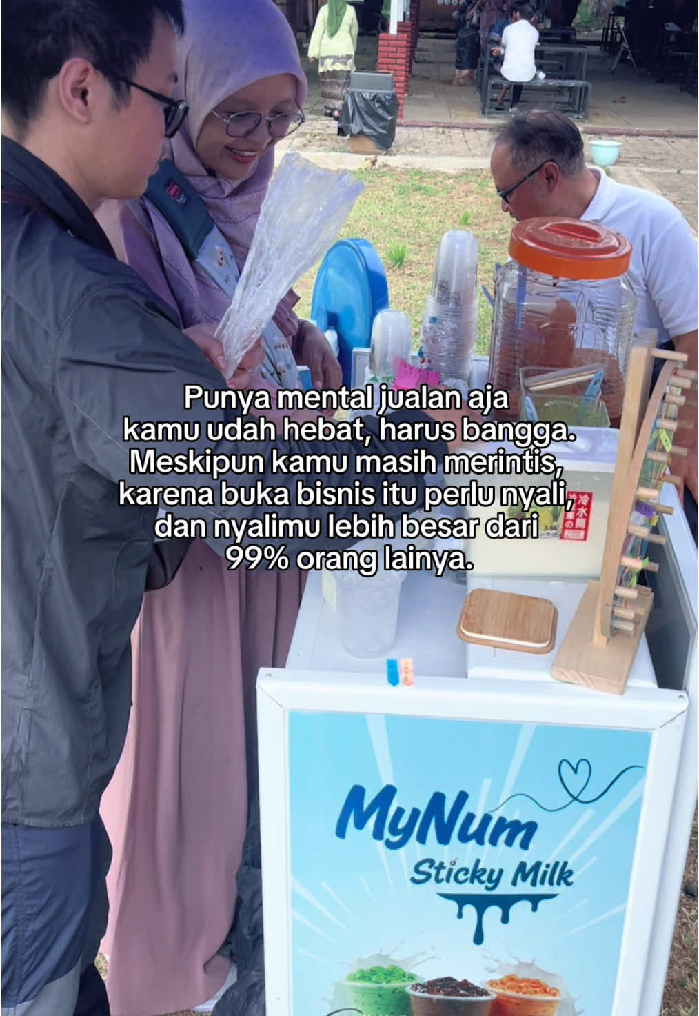 Bismillah semangatt 🥰 #masyaaallahtabarakallah #fyp #mynumstickymilk #mulaiajadulu 