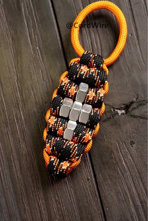 Hex Nuts Harley paracord keychain #paracord #keychain #paracordcrafts 