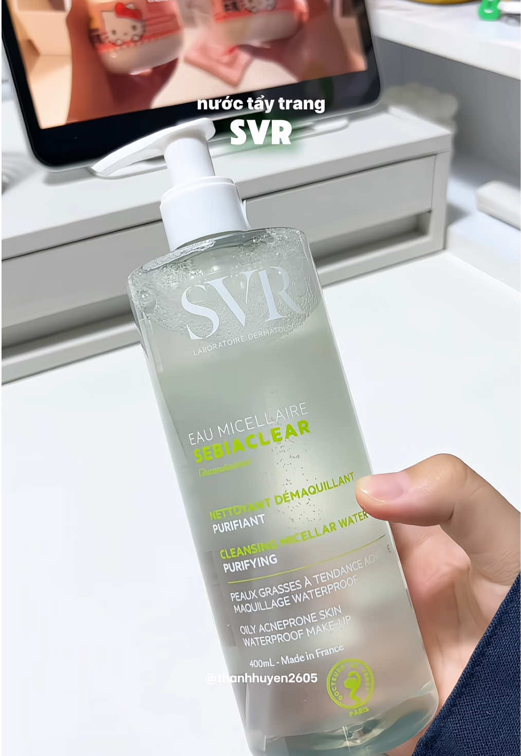 Nước tẩy trang dành cho da dầu mụn, da nhạy cảm #xuhuong #fyp #viral #nuoctaytrang #svr #svrvietnam #skincare 
