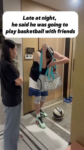Late at night, he said he was going to play basketball with friends#funnytiktok #Couplegames #inlove 