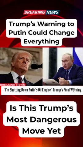 Trump Confirms New Plans To Destr0y The Russia Oil Industry #uknews  #breakingnews  #ukpolitics  #Putin  #london  #fyp  #russia 