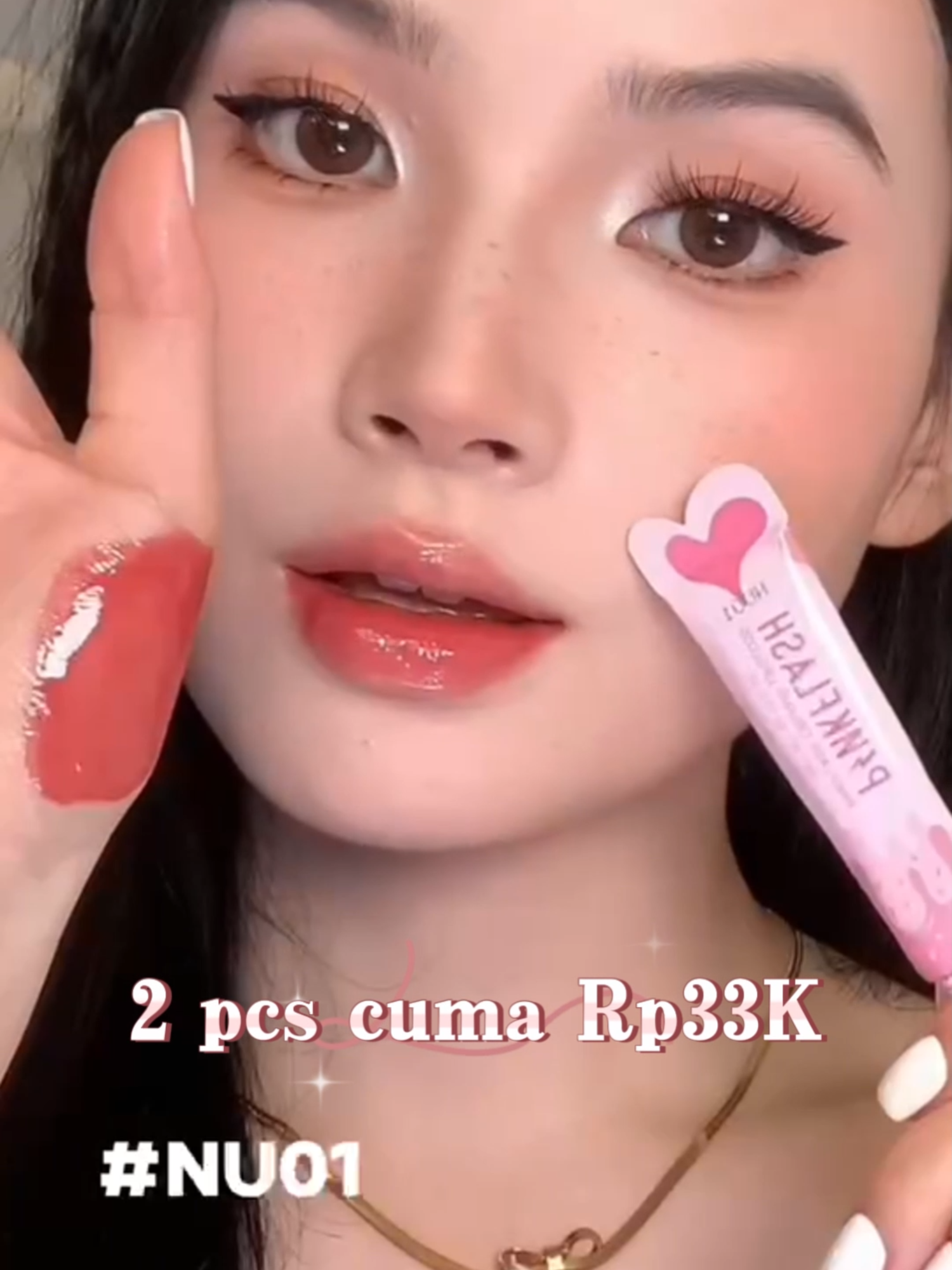 Bawa pulang 2 lip cream hanya 33K, bebas pilih shade = kebebasan warna bibir✨ Harga spesial cuma di live! ⚡ #pinkflash #pinkflashbeauty #LovingHeart #juicylips#lipcombo#lipgloss#lipbalm#makeup#waterproof#clearancesale#tiktoklive
