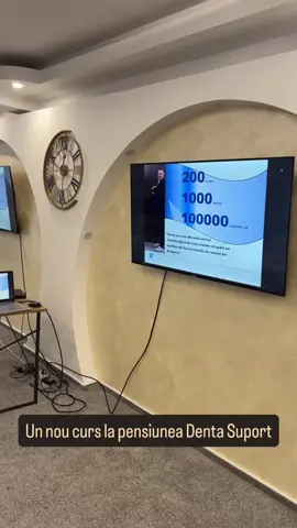 📚 Încă un capitol scris la Denta Suport Academy 🦷✨ Astăzi, sala noastră de conferințe a găzduit un nou curs dedicat dezvoltării profesionale în stomatologie. 💡 Într-un cadru intim, cu multă verdeață în jur și facilități de top, participanții au învățat, au împărtășit experiențe și au descoperit soluții practice pe care le pot aplica imediat în activitatea lor. 🌿 La Pensiunea Denta Suport, fiecare curs este mai mult decât o sesiune de teorie – este o experiență completă, unde învățarea se îmbină cu relaxarea, networking-ul și inspirația. 🎯 Fie că ești medic stomatolog, asistent sau manager de clinică, aici găsești spațiul ideal pentru a crește profesional și a te conecta cu oameni care împărtășesc aceeași pasiune. 📍 Râmnicu Vâlcea, Bulevardul Tudor Vladimirescu 41 – locul unde educația de calitate prinde viață. #DentaSuport #DentaSuportAcademy #CursuriStomatologie #DezvoltareProfesionala #Networking #SalaConferinte #TurismDentar #RâmnicuVâlcea