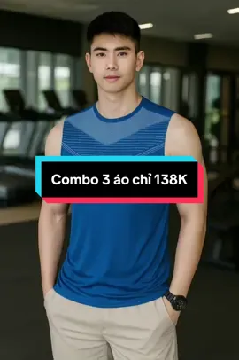 Combo 3 áo ba lỗ tập gym chỉ 138K #trend #xuhướng #viral #thoitrang #xuhuongtiktok #model #thoitrangnam #gym  @PhuongLinhshop 
