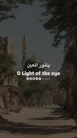 Coolness of our Eyes ﷺ 💚 #yanabi #yarasoolallah #nasheed #qasidah #sunni #sufi #muslimtiktok #fyp 