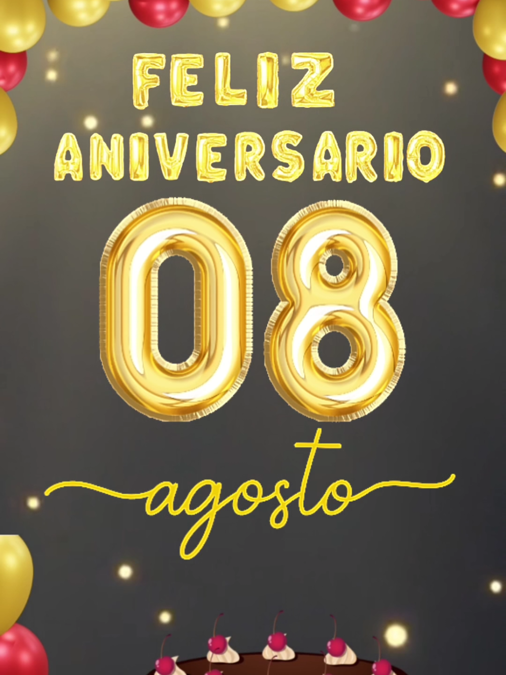 Feliz aniversário 8 de Agosto 🎉 Este vídeo é pra você enviar pra aquela pessoa querida que está de aniversário hoje  💌 #aniversario  #felizaniversário  #parabens #parabenspravocê #aniversariante #aniversariantedodia #happybirthday #niver #felicidade #mensagem #statuswhatsapp #8deagosto 
