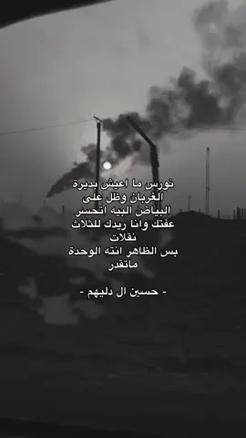 نورس ما اعيش بديرة الغربان وظل على البياض البيه اتحسر عفتك وانا ريدك للثلاث نقلات بس الظاهر انته الوحدة ماتقدر - حسين ال دليهم -#حب #شعر #غزل #fyp #tiktok #4u #العراق #شعر_عراقي #اكسبلور #صلاح_الدين #المسحك #شعراء_وذواقين_الشعر_الشعبي 