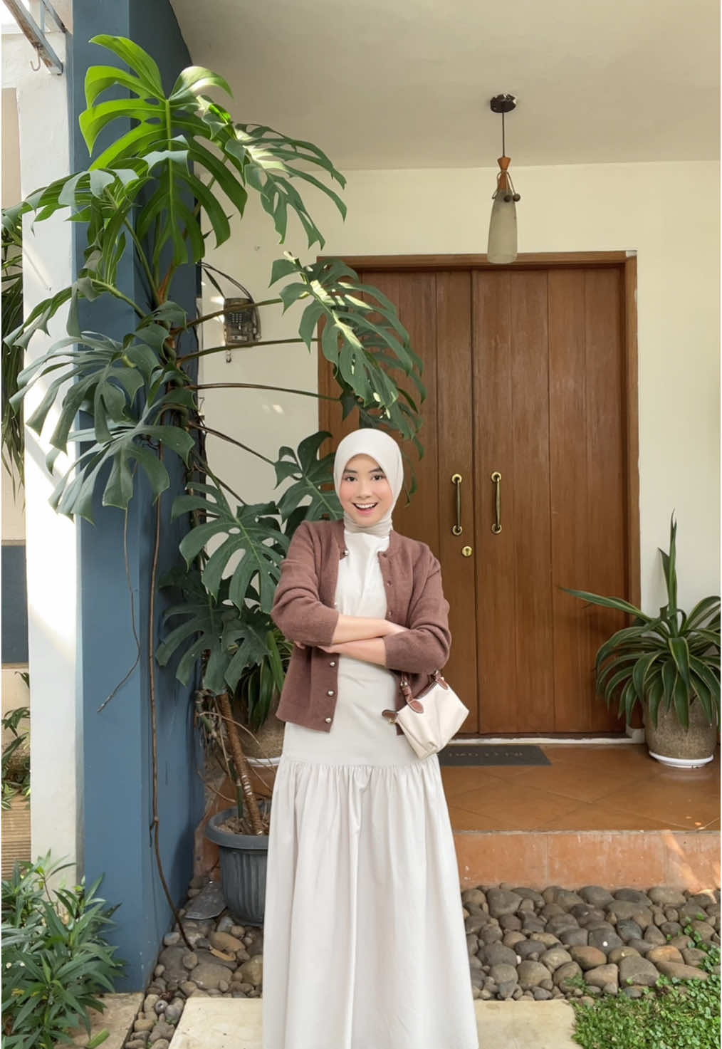 nemu dress yang super cantik modelnya buat lebih slim🥹🫶🏻 #fitcheck 