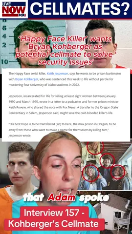 Interview 157 - Kohberger's cellmate #kobergercase #cellmates #jail 