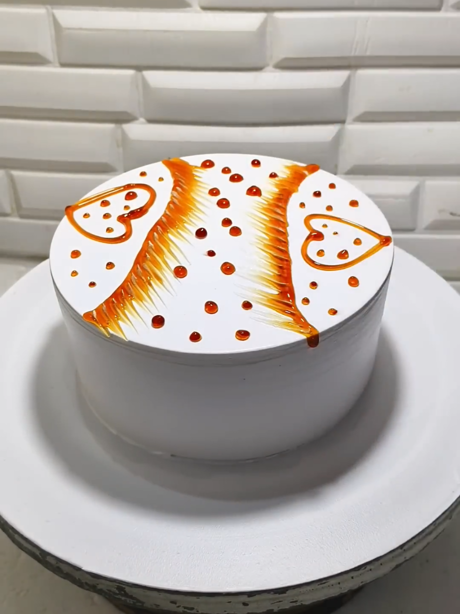 Easy Butterscotch Cake Design#cakedecorating #cake #designtok #yummyfood #birthday #chocolatecake 