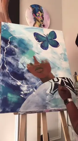 l actually love to paint. I need to get back to it. 💕 #blackartistsoftiktok #painting 