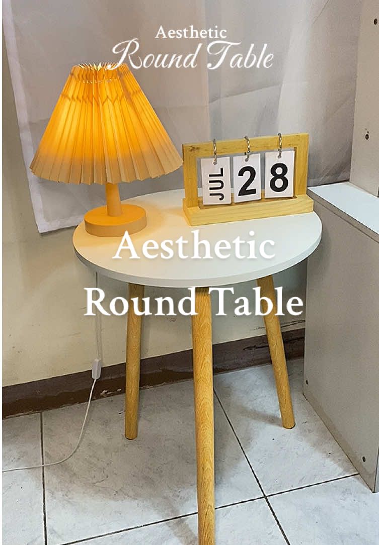 Aesthetic Round side table.🤍 #coffeetable #sidetable #table #roundtable #woodentable #nordicstyle #nordicstyle #homefinds 