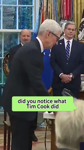 Did you notice what Tim Cook did?#fyp #foryoupage #tiktok #celebrity #donaldtrump #trump #timcook #trending #actor 