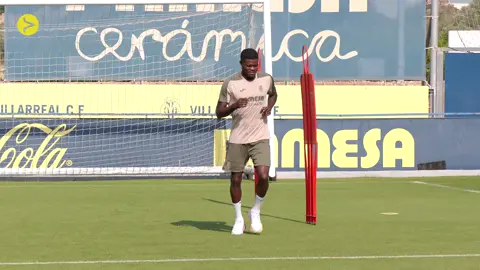 Thomas Partey in his first training session with Villarreal. #3Sports 